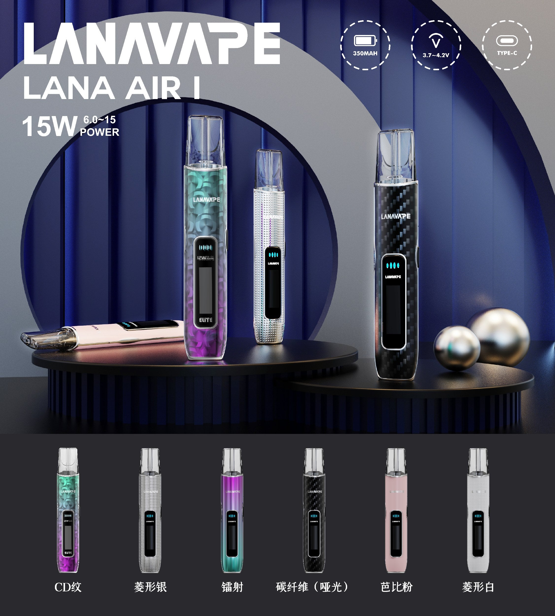 新品 LANA AIR1主機 智能顯示 6-15W隨心調節 通用一代
