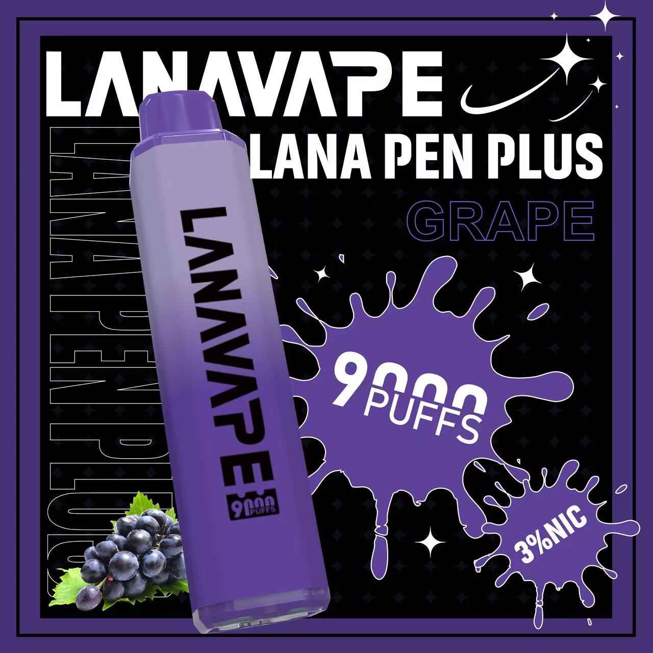 LANA拋棄式9000口 一次性電子煙 持久續航
