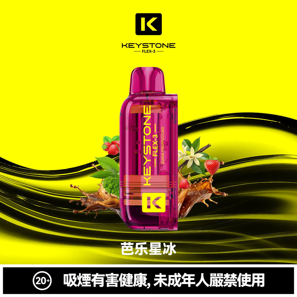 【買彈送主機】鑰石KEYSTONE FLEX-3 換彈拋棄式 25000口 組合式電子煙