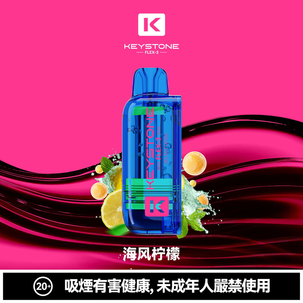 【買彈送主機】鑰石KEYSTONE FLEX-3 換彈拋棄式 25000口 組合式電子煙