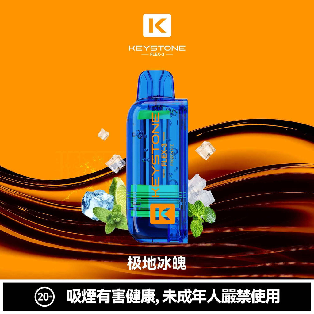 【買彈送主機】鑰石KEYSTONE FLEX-3 換彈拋棄式 25000口 組合式電子煙