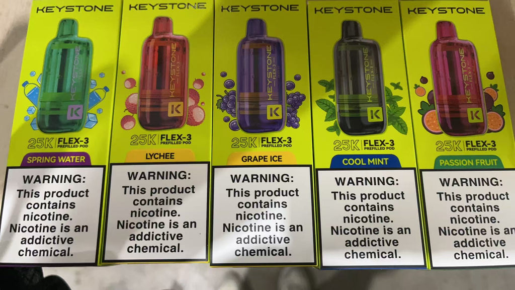 【買彈送主機】鑰石KEYSTONE FLEX-3 換彈拋棄式 25000口 組合式電子煙